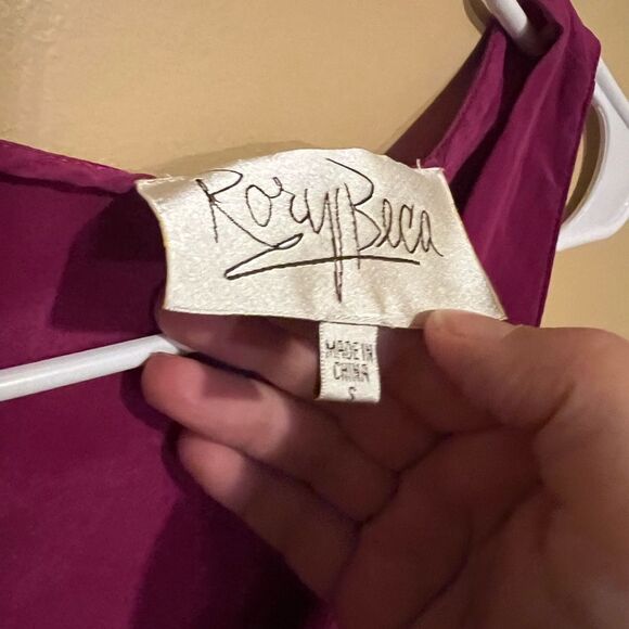 Rory Becca pink silk dress small - Picture 3 of 7